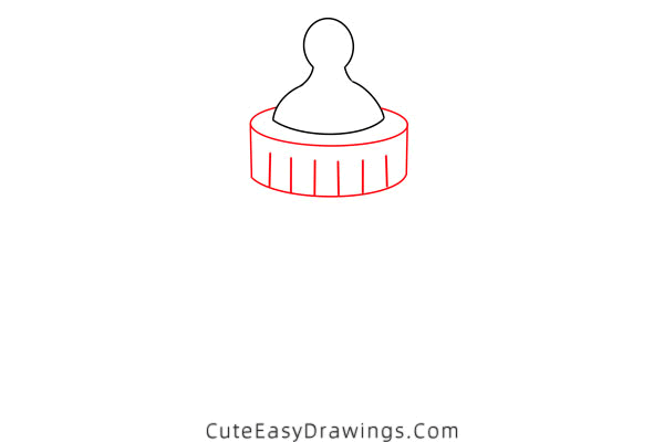 how to draw a baby bottle - www.cuteeasydrawings.com