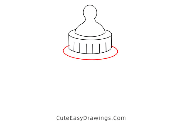 how to draw a baby bottle - www.cuteeasydrawings.com