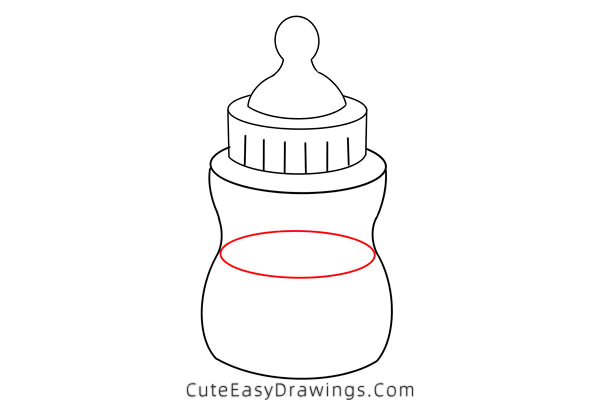 how to draw a baby bottle - www.cuteeasydrawings.com