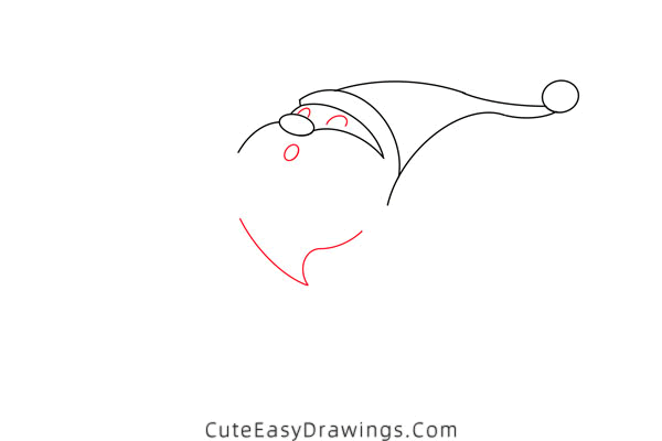 how to draw santa claus and rudolph - www.cuteeasydrawings.com