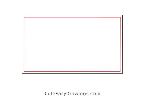 how to draw a computer monitor - www.cuteeasydrawings.com