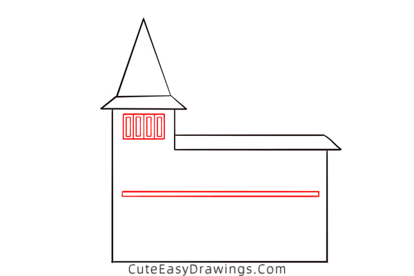 how to draw a house easy - www.cuteeasydrawings.com