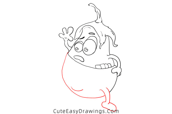 how to draw an eggplant - www.cuteeasydrawings.com