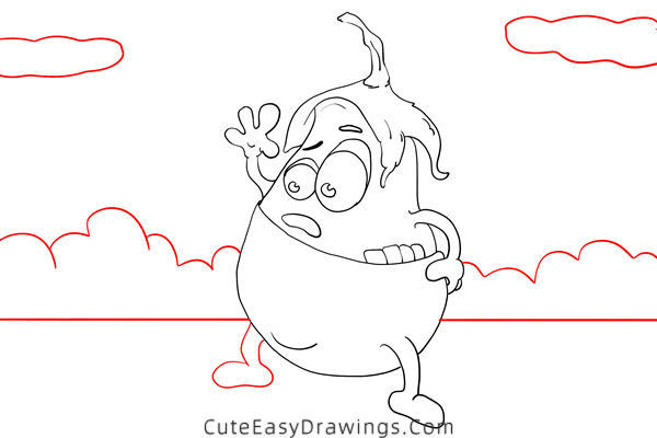 how to draw an eggplant - www.cuteeasydrawings.com