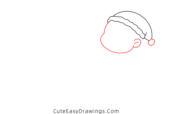 how to draw a girl rolling a snowball - www.cuteeasydrawings.com