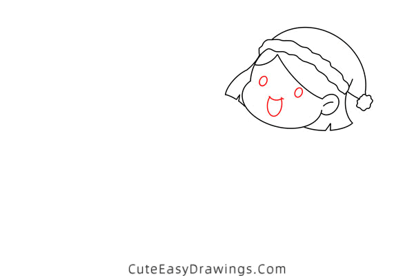 how to draw a girl rolling a snowball - www.cuteeasydrawings.com