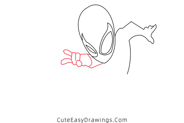 how to draw spider man - www.cuteeasydrawings.com