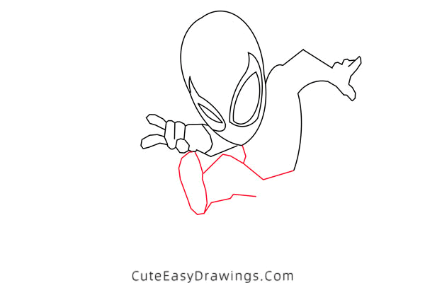 how to draw spider man - www.cuteeasydrawings.com