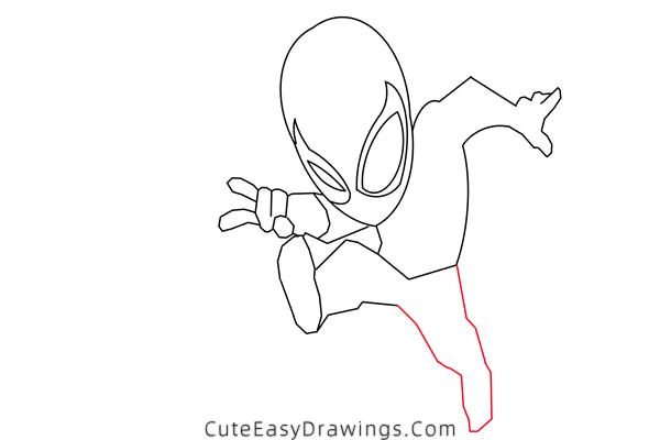 how to draw spider man - www.cuteeasydrawings.com