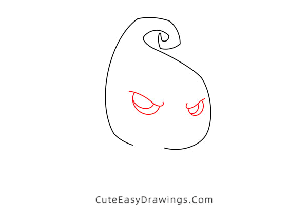 how to draw a halloween ghost - www.cuteeasydrawings.com