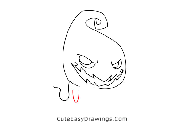 how to draw a halloween ghost - www.cuteeasydrawings.com