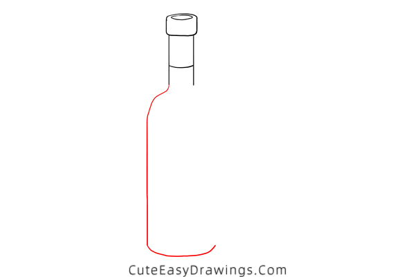 how to draw red wine - www.cuteeasydrawings.com