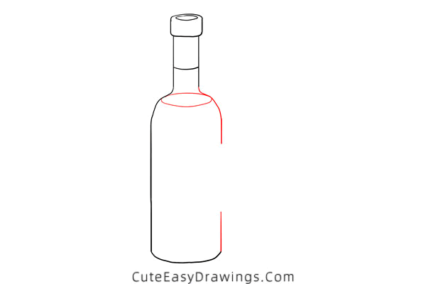 how to draw red wine - www.cuteeasydrawings.com