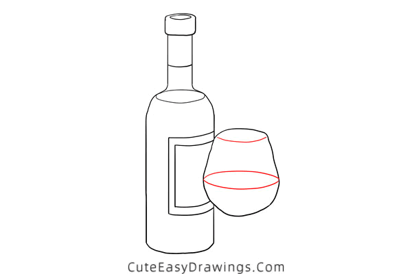 how to draw red wine - www.cuteeasydrawings.com