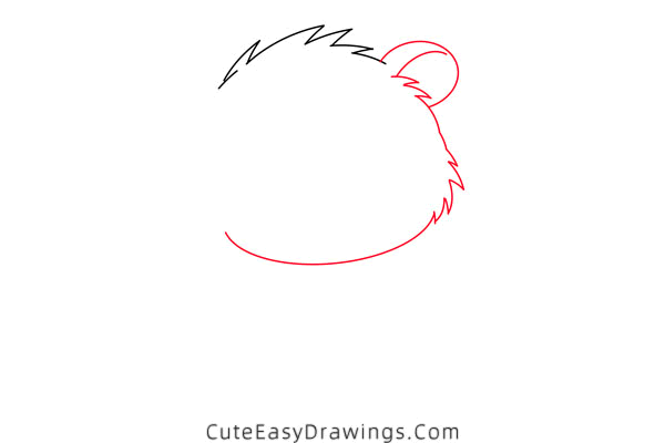 how to draw a cute gerbil - www.cuteeasydrawings.com