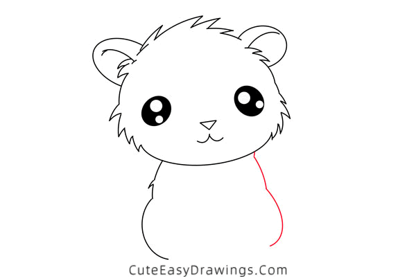 how to draw a cute gerbil - www.cuteeasydrawings.com