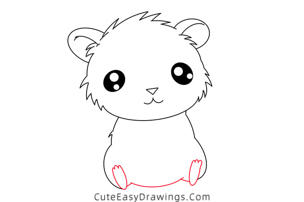 how to draw a cute gerbil - www.cuteeasydrawings.com