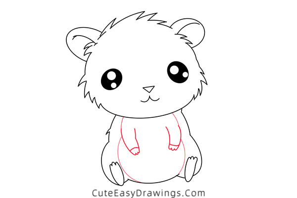 how to draw a cute gerbil - www.cuteeasydrawings.com