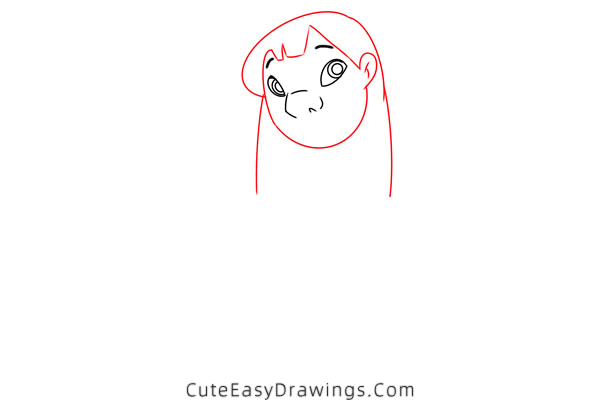 how to draw lilo pelekai - www.cuteeasydrawings.com