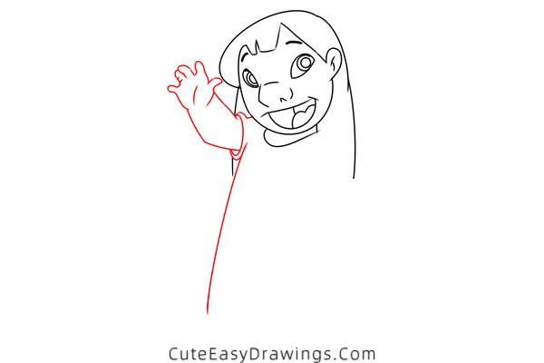 how to draw lilo pelekai - www.cuteeasydrawings.com