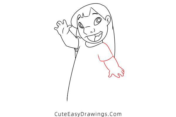 how to draw lilo pelekai - www.cuteeasydrawings.com