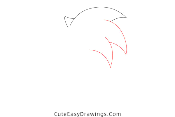 how to draw sonic the hedgehog - www.cuteeasydrawings.com