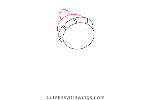 how to draw a snowman easy - www.cuteeasydrawings.com