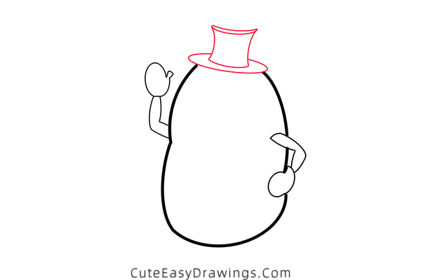 how to draw a cartoon potato - www.cuteeasydrawings.com