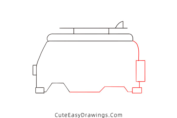 how to draw a van - www.cuteeasydrawings.com