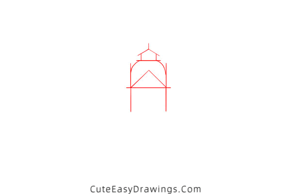 how to draw the louvre - www.cuteeasydrawings.com