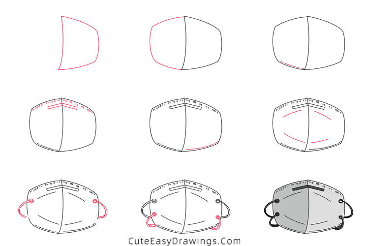 how to draw a mask - www.cuteeasydrawings.com