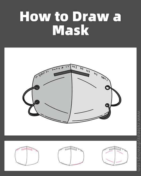 how to draw a mask - www.cuteeasydrawings.com