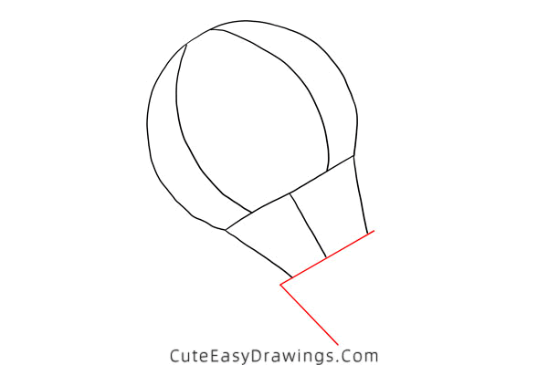 how to draw a hot air balloon easy - www.cuteeasydrawings.com