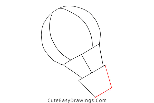 how to draw a hot air balloon easy - www.cuteeasydrawings.com