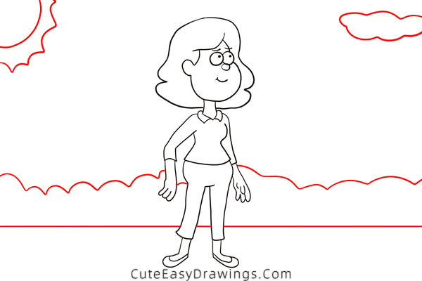 how to draw a mom - www.cuteeasydrawings.com