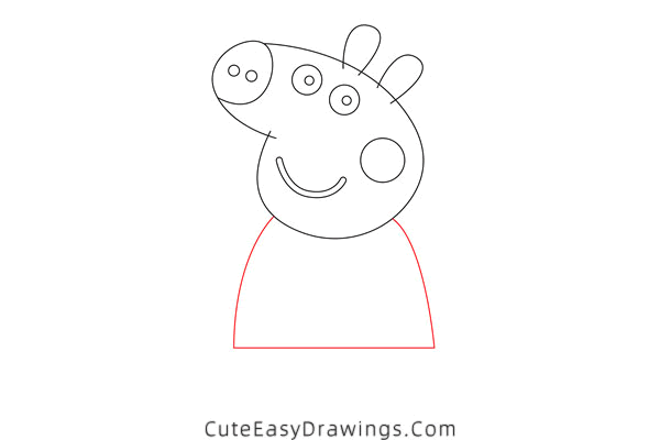 how to draw peppa pig - www.cuteeasydrawings.com