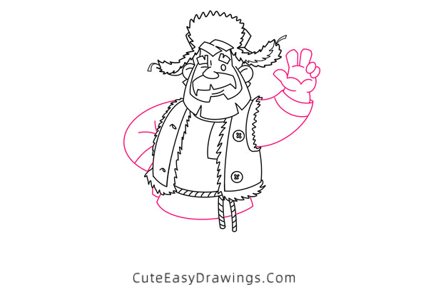 how to draw a grandfather - www.cuteeasydrawings.com