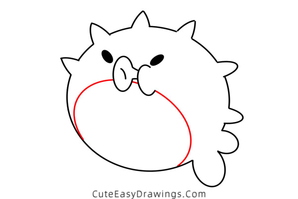 how to draw a blowfish - www.cuteeasydrawings.com