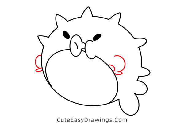 how to draw a blowfish - www.cuteeasydrawings.com