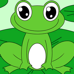 How to Draw a Frog on a Lotus Leaf Step by Step