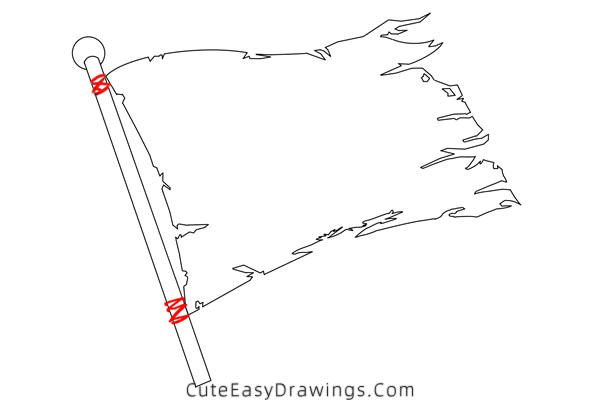 how to draw a pirate flag - www.cuteeasydrawings.com