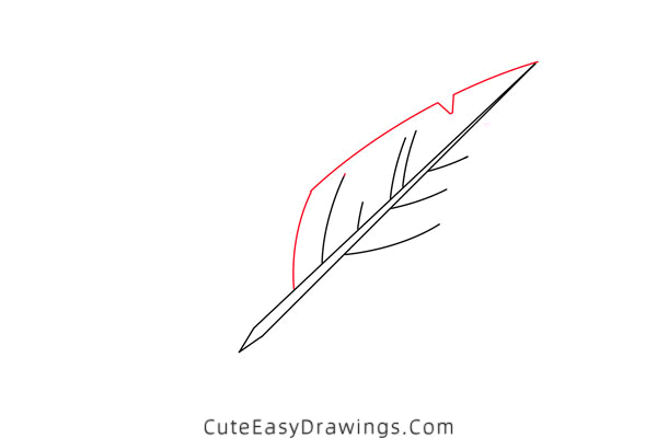 how to draw a quill pen - www.cuteeasydrawings.com