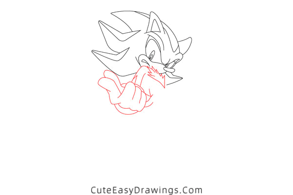 how to draw super shadow - www.cuteeasydrawings.com