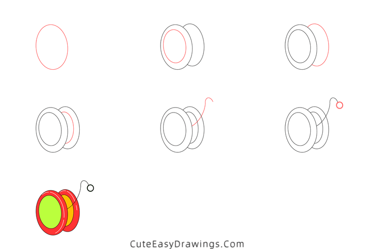 how to draw a yo-yo - www.cuteeasydrawings.com