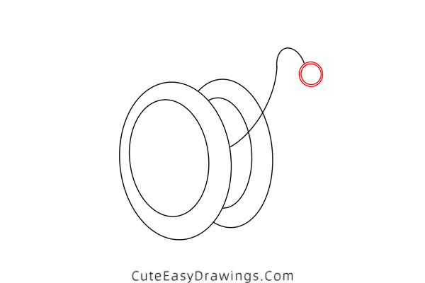 how to draw a yo-yo - www.cuteeasydrawings.com