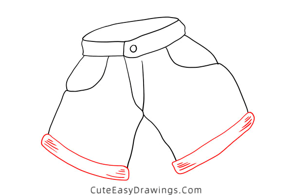 how to draw shorts - www.cuteeasydrawings.com