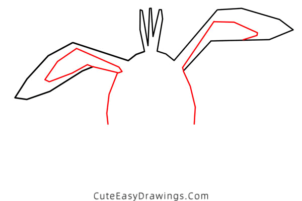 how to draw a rabbit face - www.cuteeasydrawings.com