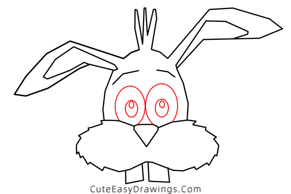 how to draw a rabbit face - www.cuteeasydrawings.com