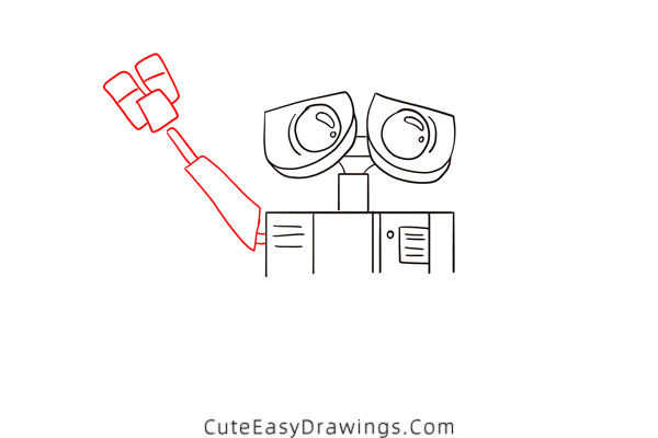 how to draw wall-e - www.cuteeasydrawings.com