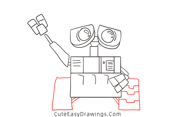 how to draw wall-e - www.cuteeasydrawings.com